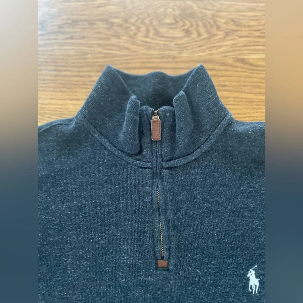 Ralph Lauren Polo Mens Quarter Zip Pullover Sweater EUC - Picture 5 of 9